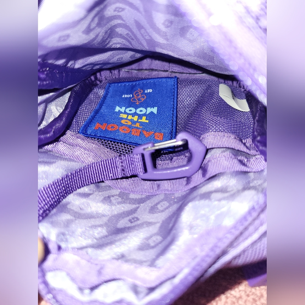 Nordstrom BABOON TO THE MOON Nylon Sling Crossbody Purple Bag - Picture 12 of 15